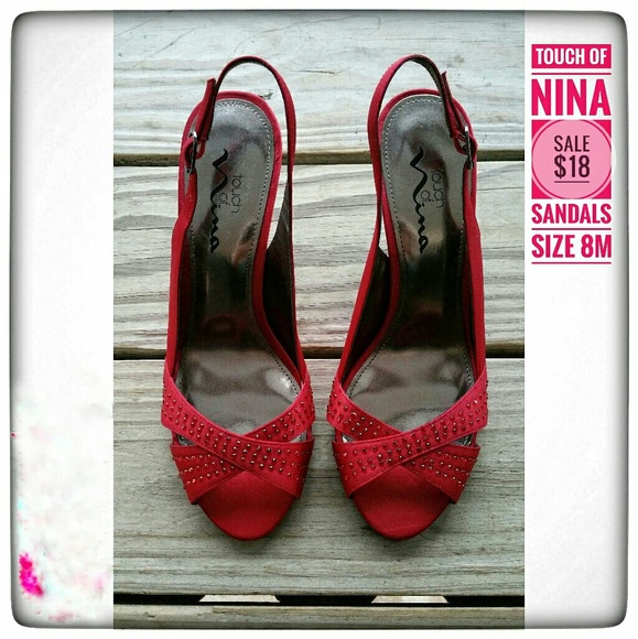 Touch of Nina Shoes - 'Touch Of Nina' Peep-Toe Sandals Size 8M